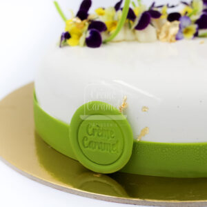 ENTREMET DE PISTACHO Y GUANABANA 10 - 12 PORCIONES