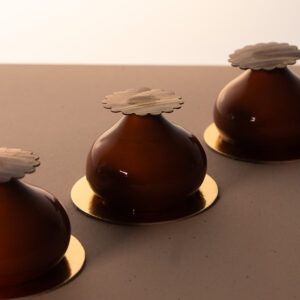 ENTREMET INDIVIDUAL DE CHOCOLATE Y CARAMELO